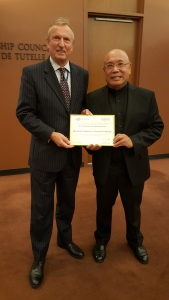 Stephen Ibaraki with ITU Deputy Secretary-General, Malcolm Johnson at UN WSIS+10