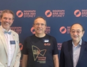 Aaron Quigley, Yannis Ionnidis and Anthony Wong at SIGGRAPH Asia 2023